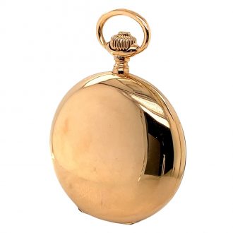 German 18K rose gold hunting cased lever watch Circa 1890