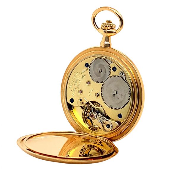 German 14K rose gold hunting cased lever watch Circa 1913 German 14K rose gold hunting cased lever watch Circa 1913