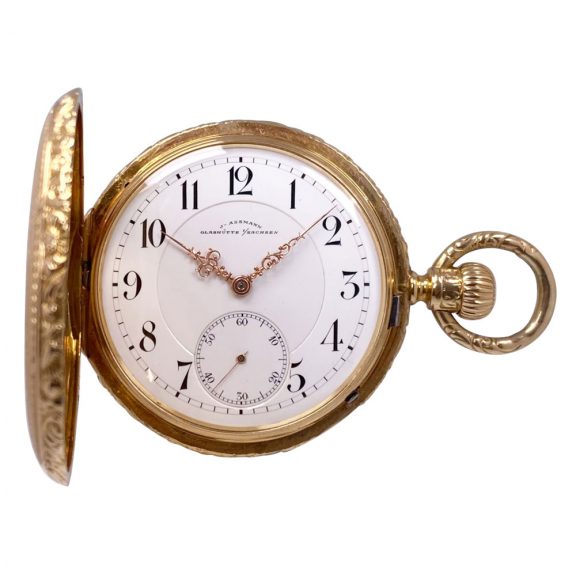 German gold hunting cased quality 1A lever watch Circa 1877 German gold hunting cased quality 1A lever watch Circa 1877