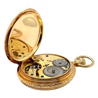 German gold hunting cased quality 1A lever watch Circa 1877