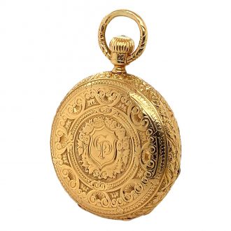 German gold hunting cased quality 1A lever watch Circa 1877