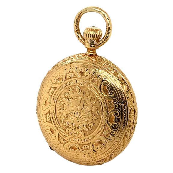 German gold hunting cased quality 1A lever watch Circa 1877 German gold hunting cased quality 1A lever watch Circa 1877