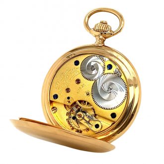 German 14K gold hunting cased lever pocket watch Circa 1898