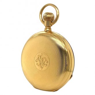 German 18K gold hunting cased lever pocket watch Circa 1891 German 18K gold hunting cased lever pocket watch Circa 1891