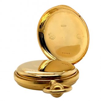 German 18K gold hunting cased lever pocket watch Circa 1891 German 18K gold hunting cased lever pocket watch Circa 1891