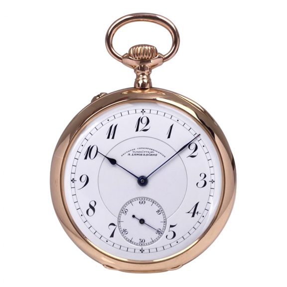 German 14K rose gold open faced lever watch Circa 1912