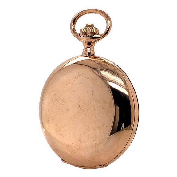German 14K rose gold hunting cased lever watch Circa 1903 German 14K rose gold hunting cased lever watch Circa 1903