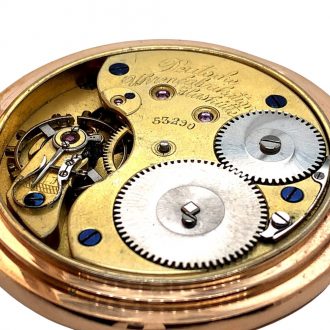 German 14K rose gold hunting cased lever watch Circa 1903 German 14K rose gold hunting cased lever watch Circa 1903