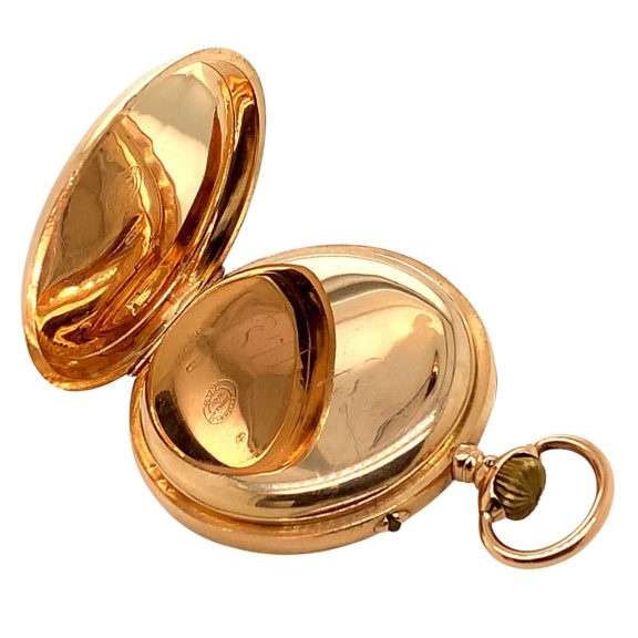 Fine German 14K rose gold open faced lever Circa 1895 Fine German 14K rose gold open faced lever Circa 1895