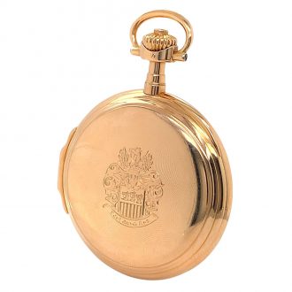 German 18K rose gold half hunting cased lever Circa 1905 German 18K rose gold half hunting cased lever Circa 1905