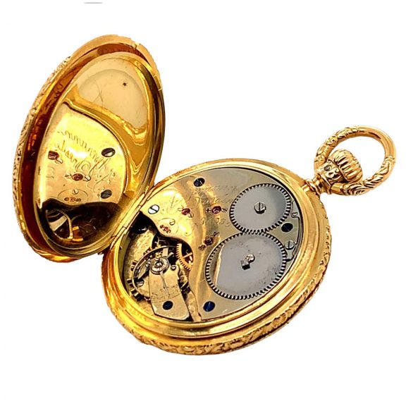 Heavy German 18K gold quality 1A lever pocket watch Circa 1870 Heavy German 18K gold quality 1A lever pocket watch Circa 1870