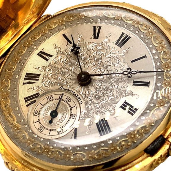 Heavy German 18K gold quality 1A lever pocket watch Circa 1870 Heavy German 18K gold quality 1A lever pocket watch Circa 1870