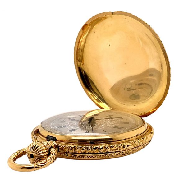 Heavy German 18K gold quality 1A lever pocket watch Circa 1870 Heavy German 18K gold quality 1A lever pocket watch Circa 1870