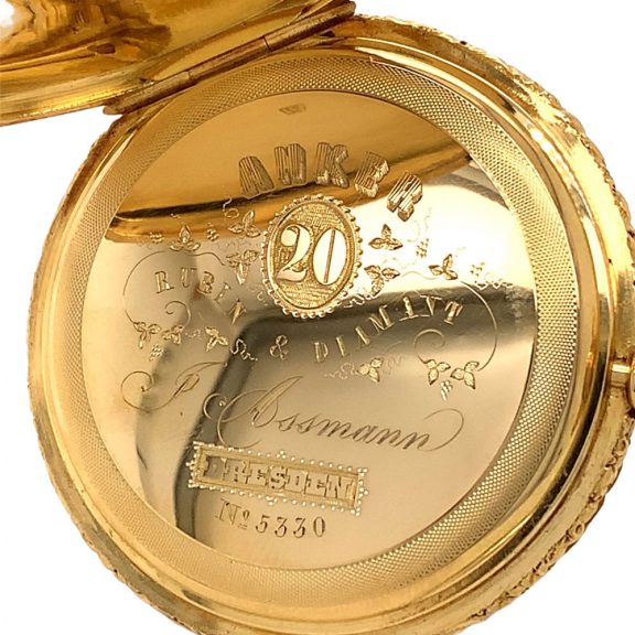 Heavy German 18K gold quality 1A lever pocket watch Circa 1870 Heavy German 18K gold quality 1A lever pocket watch Circa 1870