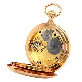 German rose gold quality 1A lever with carrousel Circa 1914