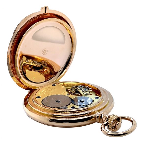 German rose gold quality 1A lever with carrousel Circa 1914 German rose gold quality 1A lever with carrousel Circa 1914