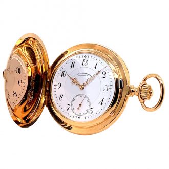 German rose gold quality 1A lever with carrousel Circa 1914