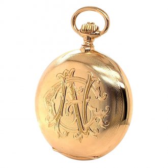 German rose gold quality 1A lever with carrousel Circa 1914