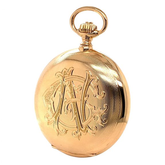 German rose gold quality 1A lever with carrousel Circa 1914