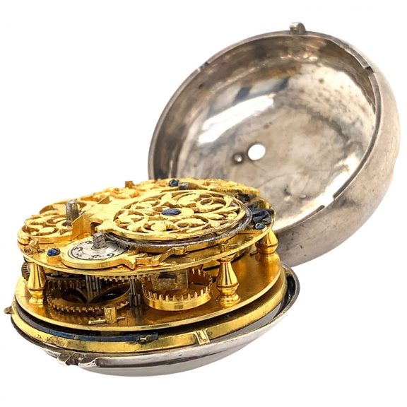 German verge watch with calendar and phases of the moon Circa 1645 German verge watch with calendar and phases of the moon Circa 1645