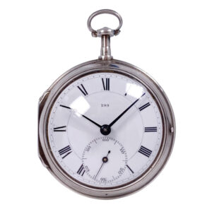 Very fine English silver open faced chronometer Circa 1785