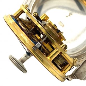 Very fine English silver open faced chronometer Circa 1785