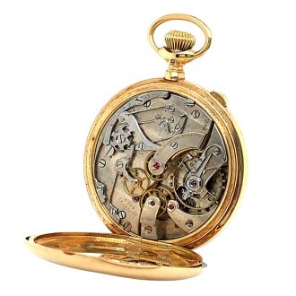Swiss 14K gold lever split seconds chronograph Circa 1900