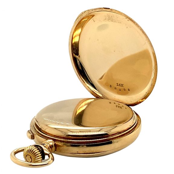 Swiss 14K gold lever split seconds chronograph Circa 1900 Swiss 14K gold lever split seconds chronograph Circa 1900