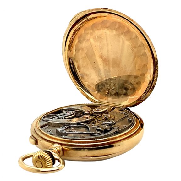Swiss 14K gold lever split seconds chronograph Circa 1900 Swiss 14K gold lever split seconds chronograph Circa 1900