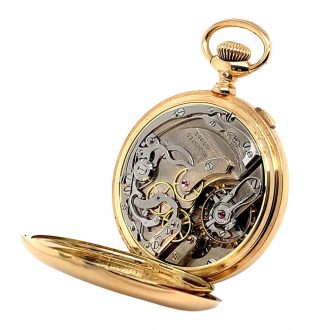 Swiss 14K gold lever split seconds chronograph Circa 1900
