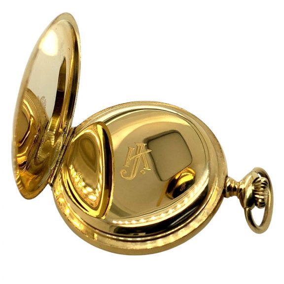 Swiss 18K gold hunting cased anker chronometer Circa 1923 Swiss 18K gold hunting cased anker chronometer Circa 1923