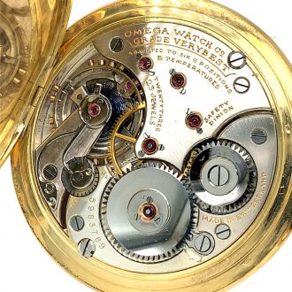 Swiss 18K gold hunting cased anker chronometer Circa 1923 Swiss 18K gold hunting cased anker chronometer Circa 1923