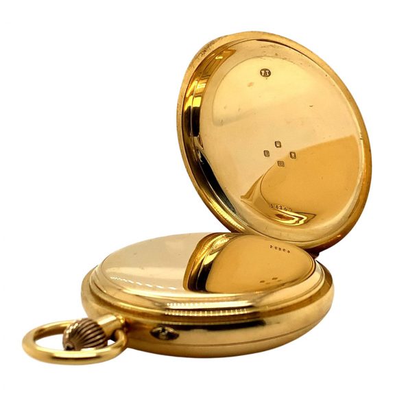 Heavy English gold lever watch with 52.5 minute carrousel Circa 1901 Heavy English gold lever watch with 52.5 minute carrousel Circa 1901