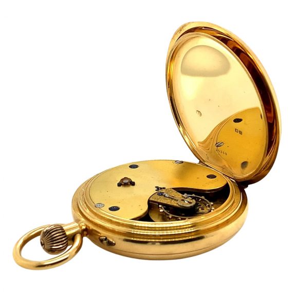 Heavy English gold lever watch with 52.5 minute carrousel Circa 1901 Heavy English gold lever watch with 52.5 minute carrousel Circa 1901