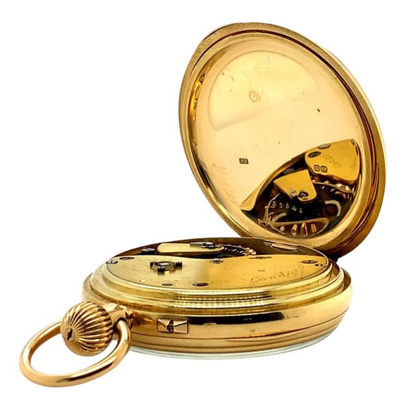 English gold chronometer with 30h power reserve Circa 1887 English gold chronometer with 30h power reserve Circa 1887