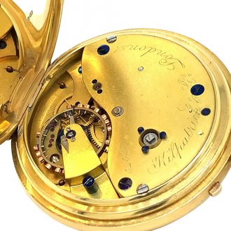 English gold chronometer with 30h power reserve Circa 1887