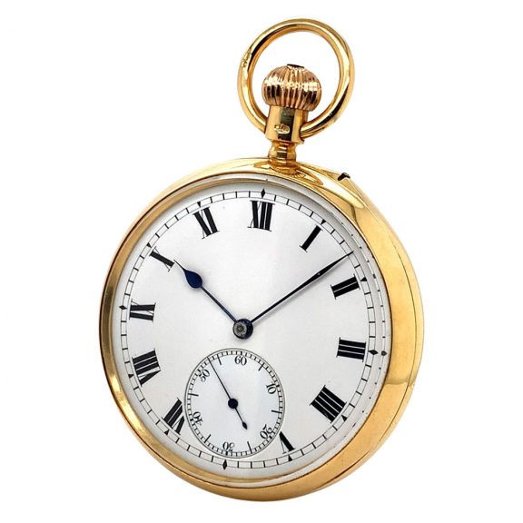 English gold watch with 52.5 minute carrousel Circa 1915 English gold watch with 52.5 minute carrousel Circa 1915