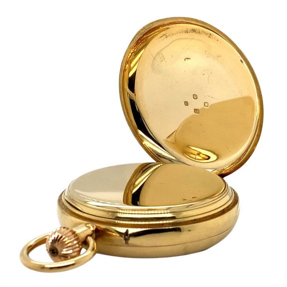 English gold watch with 52.5 minute carrousel Circa 1915 English gold watch with 52.5 minute carrousel Circa 1915