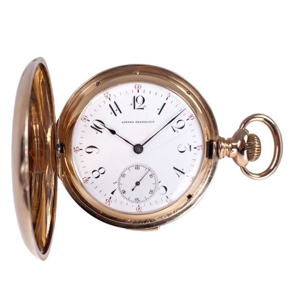 Rare Swiss 14K rose gold five minute repeating lever Circa 1900