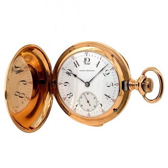 Rare Swiss 14K rose gold five minute repeating lever Circa 1900