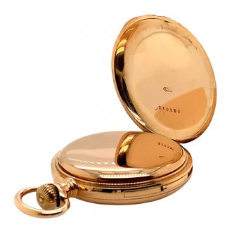 Rare Swiss 14K rose gold five minute repeating lever Circa 1900