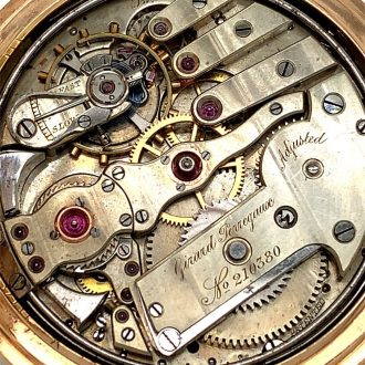 Rare Swiss 14K rose gold five minute repeating lever Circa 1900