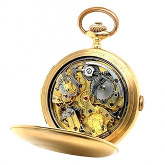 Swiss gold chronograph with tachymeter scale Circa 1920