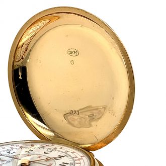 Swiss gold chronograph with tachymeter scale Circa 1920