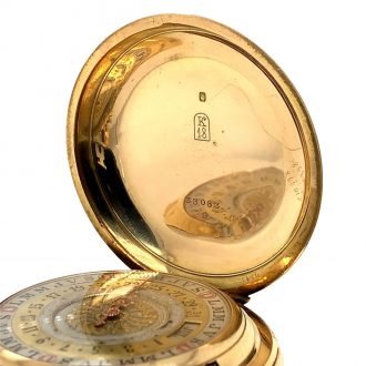 Swiss 18K gold repeating double sided lever watch Circa 1890