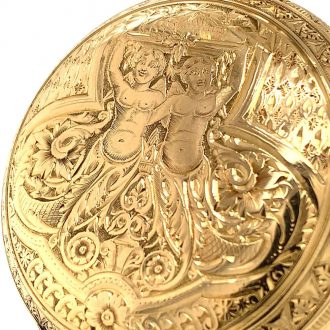 Swiss 18K gold repeating double sided lever watch Circa 1890