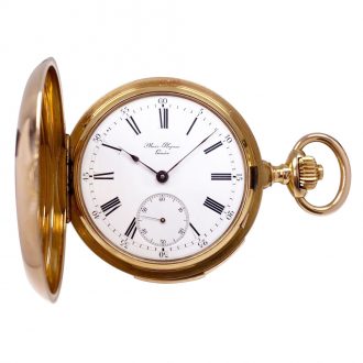Impressive Swiss rose gold minute repeating lever Circa 1890
