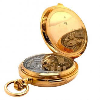 Impressive Swiss rose gold minute repeating lever Circa 1890