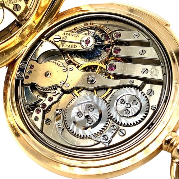 Swiss 14K gold minute repeating lever pocket watch Circa 1900 Swiss 14K gold minute repeating lever pocket watch Circa 1900