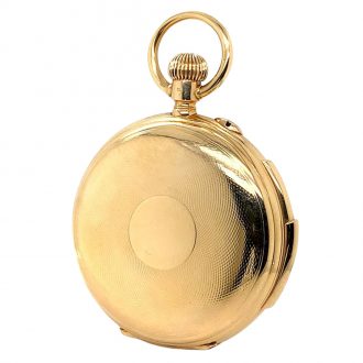 Swiss 14K gold minute repeating lever pocket watch Circa 1900